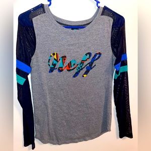 NEFF Long Sleeve Tee with Mesh Sleeves XS